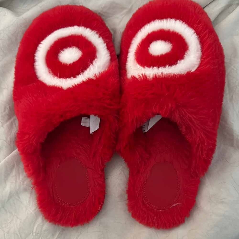 Target Red Fuzzy Slippers